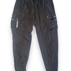 Black Cargo Joggers