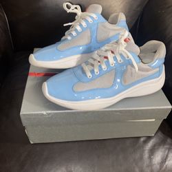 Prada "Americas Cup Sneakers" Light Blue
