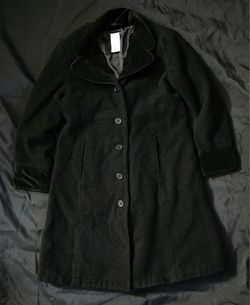 Girls GYMBOREE black pea coat Sz 8
