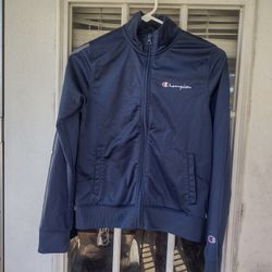 CHAMPION KIDS LONG SLEEVE ZIP UP SWEATSHIRT  NAVY BLUE Sz XL