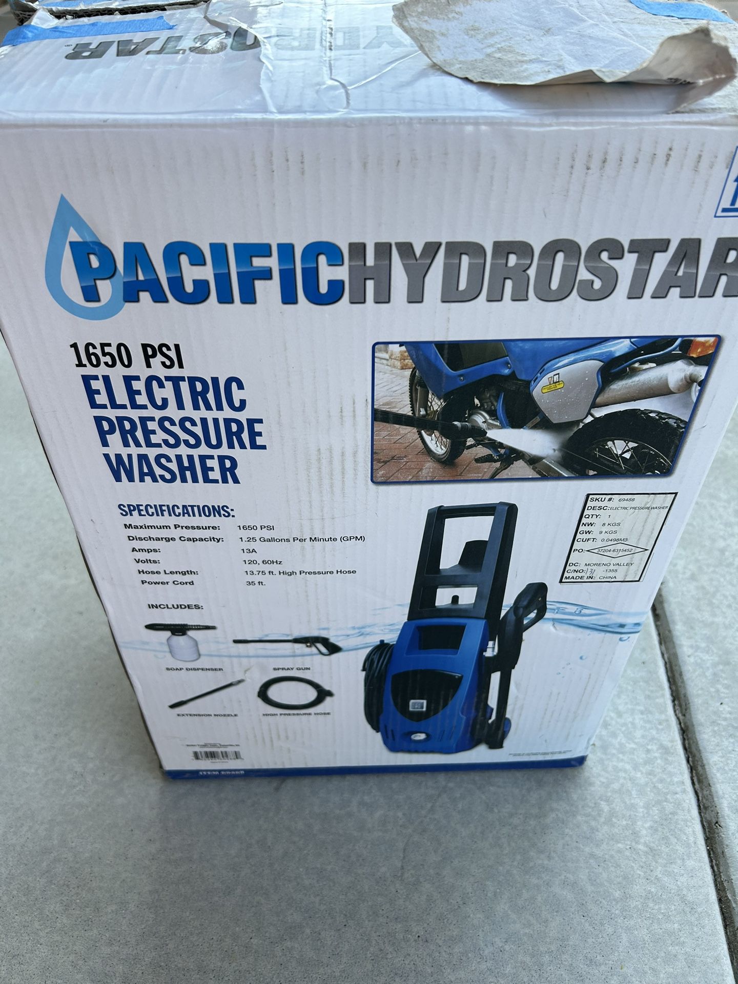 Pressure Washers Electric 1650 Psi