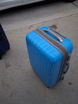 Turquoise suit case
