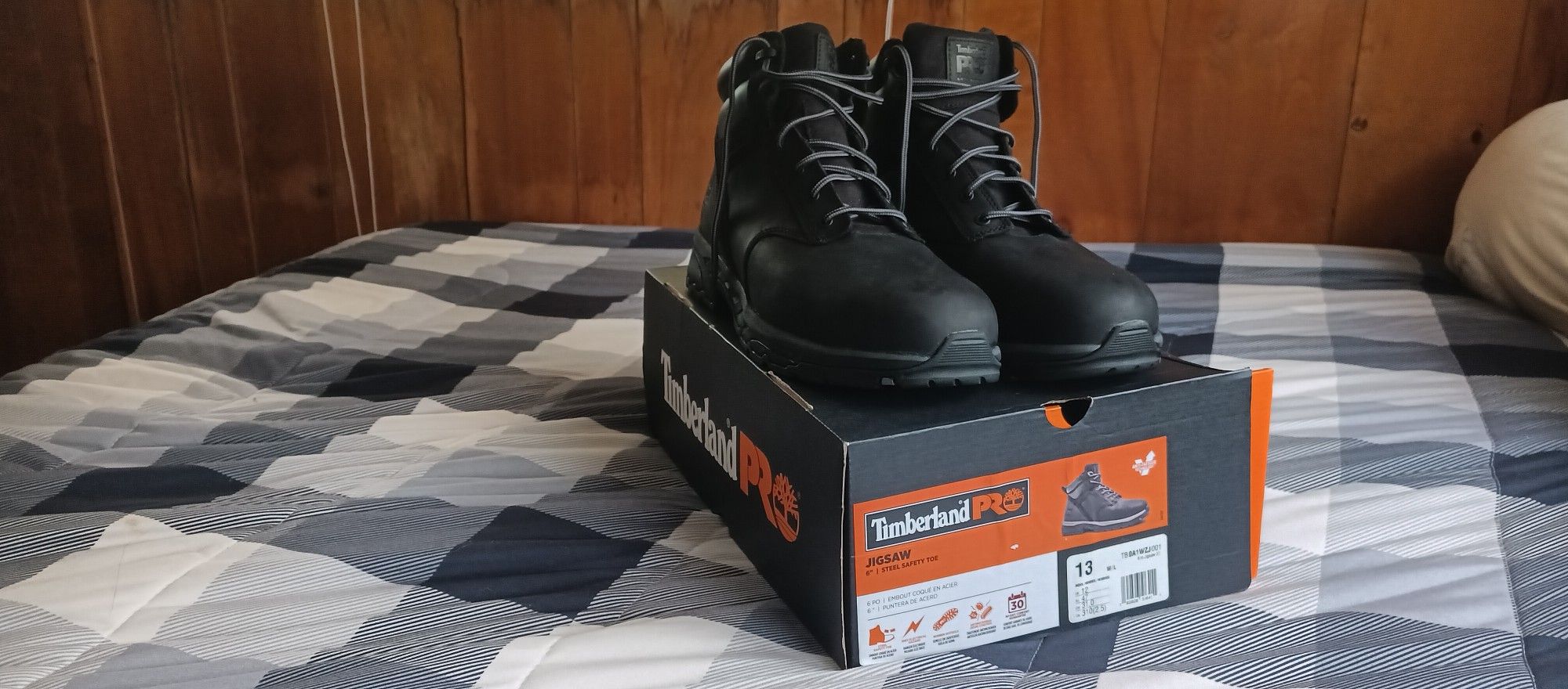 New Timberland Pro Steel Safety Toe Boots Size 13 Wide