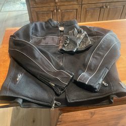 Harley Jacket and gloves 