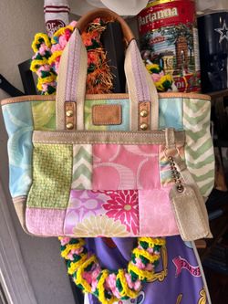 Y2K Coach Hampton Spring Patchwork Small Tote Limited Edition