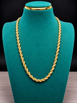 14k rope plated