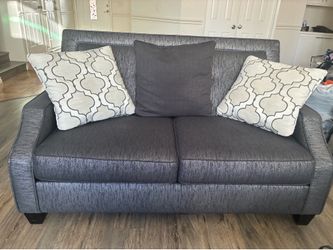 Elegant Silver Couch