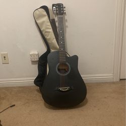38 inch Guitar Black Acoustic