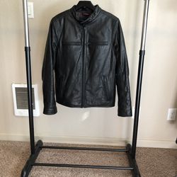 Tommy Hilfiger Black Leather Jacket Thumbnail