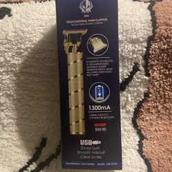 Brand New professional hair, clippers in the color gold