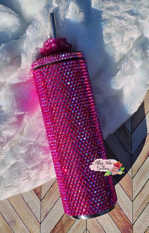 20 oz Slurp Siam AB Rhinestone Tumbler - Bling Tumbler 🩷