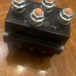 QWORK 12V 500A Winch Solenoid Relay Contactor for AUT UTV Winch