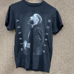 Nipsey Hussle Crew Neck T-shirt Men’s Sz Small Black Classic Hip-Hop Rap