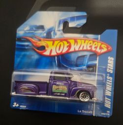2008 Hot Wheels All Stars La Troca - Purple - RARE Short Card Variant #042/172