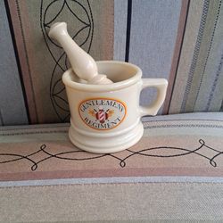 Vintage shaving mug with original brush