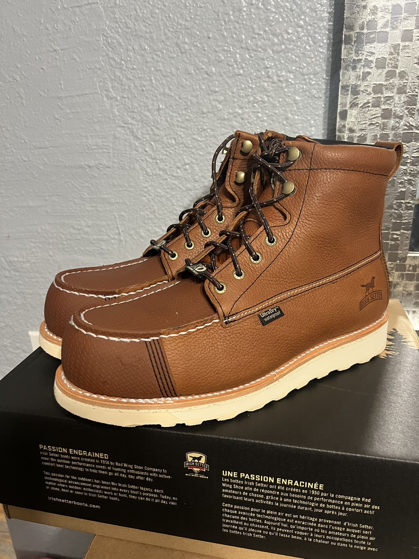 Irish Setter Work Boots Red Wings