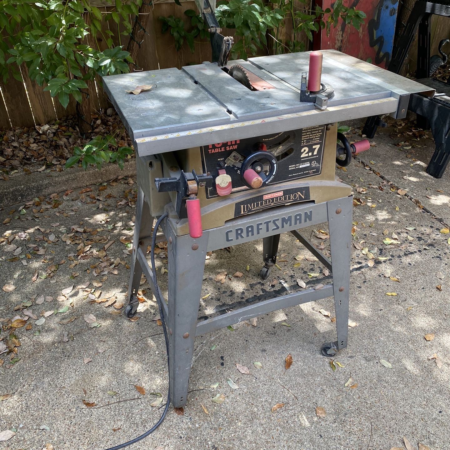 Craftsman table saw 137.218250 hotsell