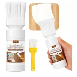 White Touch-Up Paint Pen for Wood,Furniture,Cabinets,Metal,6.35 Oz 2-in-1 Paint & Brush,Water-based, Quick-Dry,Combines Primer & Topcoat, no San