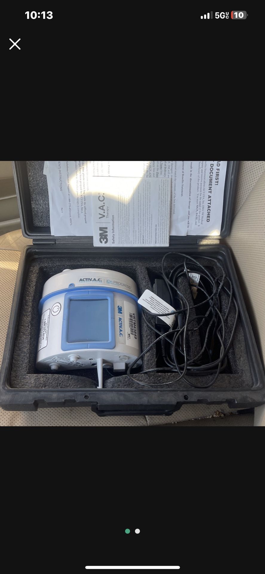 3M activ AC wound Vac . Seen sold on Ebay for $799 and $500