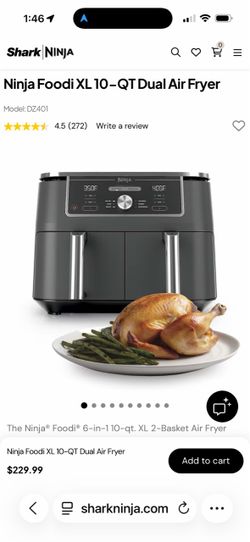 Ninja air fryer new  brand new never been used, but there’s no box no box