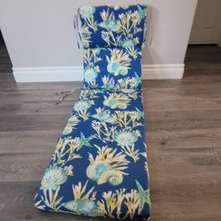 Blue Pool Lounge Chair Cushion