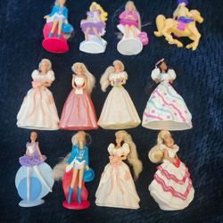 12 Mcdonalds Happy Meal Barbies used 1990s
