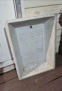 Lavadero de concreto nuevo