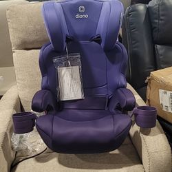 Diono Everett NXT Latch Ultra-Thin Lightweight Booster Seat, Wild Berry Purple $60