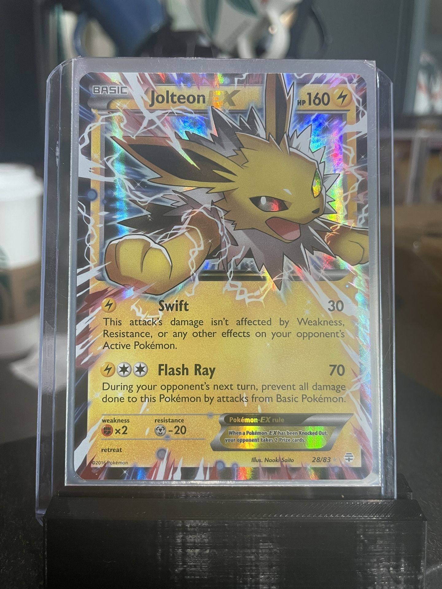 2016 Pokémon Pokemon Generations Jolteon EX Ultra Rare #28/83