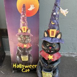 Halloween Black Cat Decor 