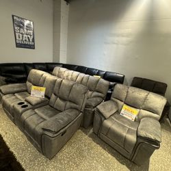 Beautiful Gray Barcelona Sofa And Loveseat Set!$999!*SAME DAY DELIVERY*NO CREDIT NEEDED*EASY FINANCING*HUGE SALE*