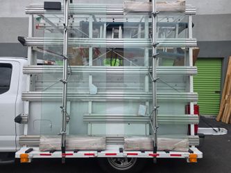 A pair of hurculite storefront  doors  3○ x 7○
