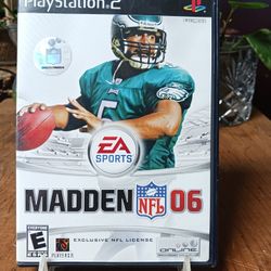 Madden NFL 06 (Sony PlayStation 2, 2005) PS2 GAME COMPLETE w/MANUAL FOOTBALL CIB