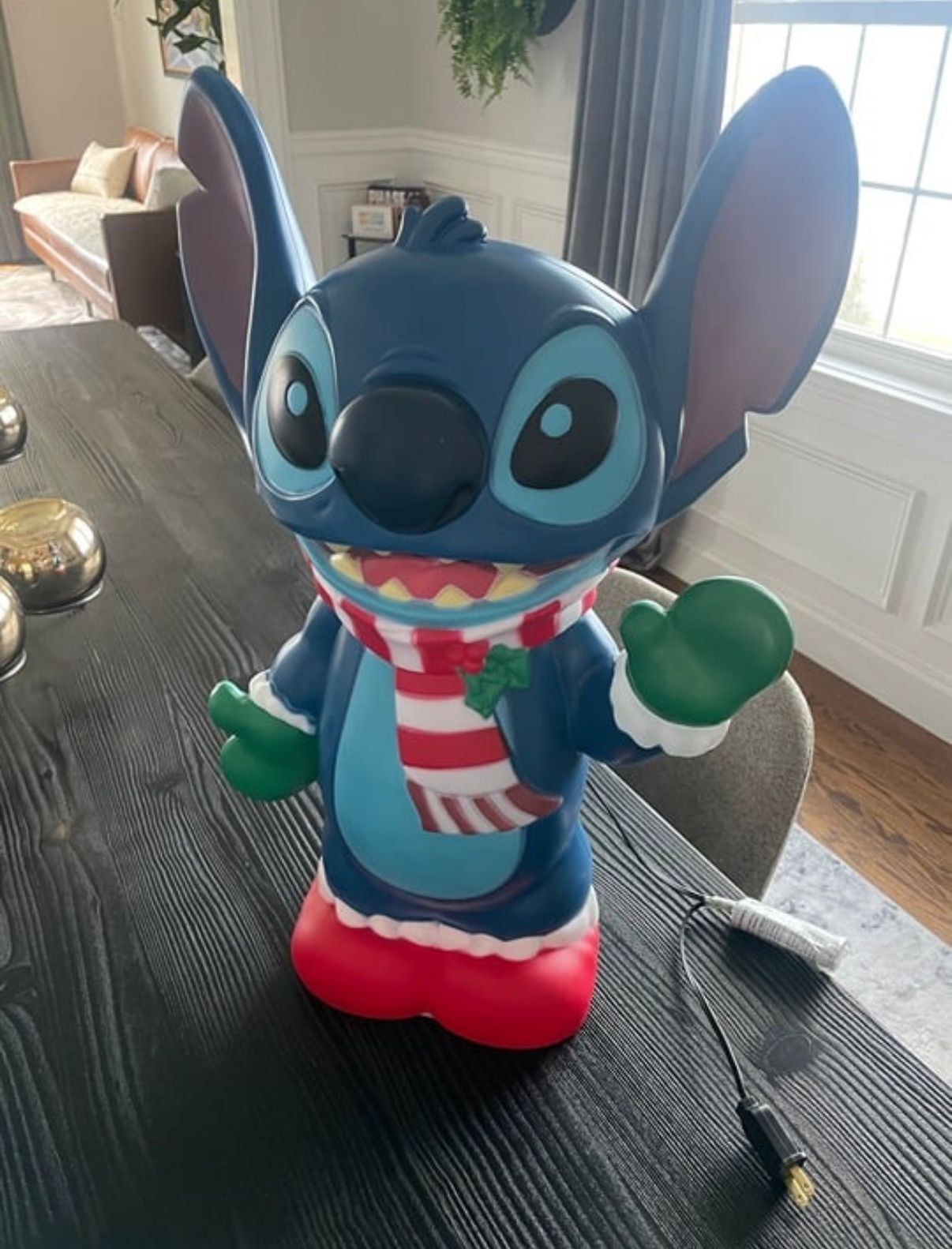 22" Disney LED Lilo & Stitch Lighted Christmas Blow Mold