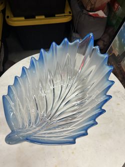 Vintage blue glass bowls