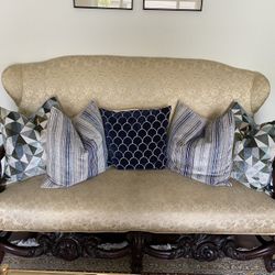 English Antique High back Sofa