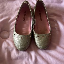 Girls Glitter Flats $5