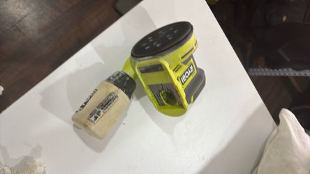 18v ryobi round sander $30
