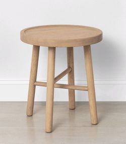 Shaker Accent Table or Stool Natural Hearth & Hand with Magnolia