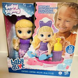 Baby Alive Sudsy Styling Baby (Brand New)  Firm Price 