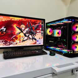 NEW ASROCK 9 Gen Gaming PC 8 Core I7 @ 3GHz. NVIDIA RTX 3060 . 256G M2/2T HDD, 16G DDR4, C Port. USB3  WIFI/Bluetooth. 650W PSU, 27”1440P Monit. Win11