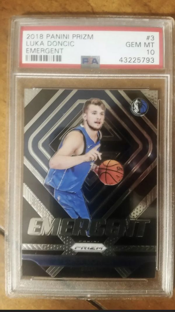 Luca Doncic PSA 10 Panini Prizm Emergent NBA Rookie Card For Sale In 