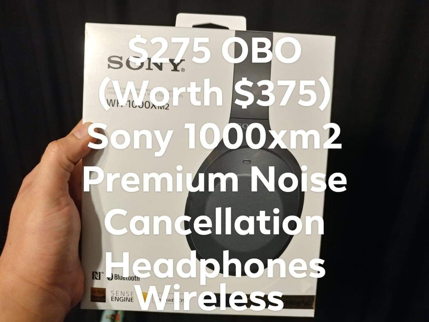 Premium wireless noise cancellation headphones - Sony 1000xm2