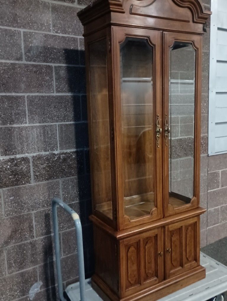 Display Cabinet With Lower Storage.