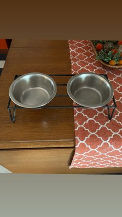 Cat or Small Dog Bowl with Stand
