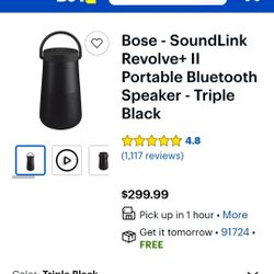 Boss Speaker Soundlink Revolve ll Portable Bluetooth Speaker 