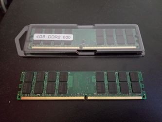 2 × 4 GB DDR2 memory RAM