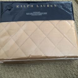 Ralph Lauren European Sham In Camel Color