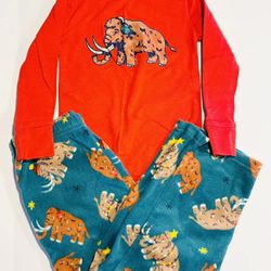 Cat & Jack Christmas Mammoth Boys 3T Pajama Set, NEW w/o tags!