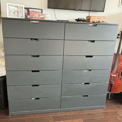 12 Drawer Dresser - Black IKEA 